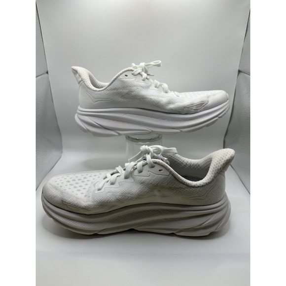 Hoka Clifton 9 White Women's 9 - Picture 2 of 14